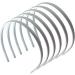 Topkids Accessories 6x Thin Satin Hair Head Bands Headbands Alice Bands Hairbands Girls Women School Colourful Wedding Holiday Festival Bridal Adult 1cm 0.4" (Silver) - Buy Online on GoSupps.com