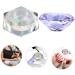 DOITOOL Nail Art Crystal Cup Empty Travel Pot Clear Tumblers Bead Containers Cream Lotion Jar Travel Containers for Creams Sheer Nail Polish Empty Sample Jar Purple Cover Glass Cosmetic 6.5x8cm Purple - Buy Online on GoSupps.com
