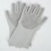 Multifunctional Silicone Dishwashing Gloves for Household Waterproof Kitchen Cleaning Gloves Thin Pet Bath Gloves gray One-size-fits-all