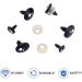 PandaHall 200pcs Kawaii Safety Eyes - Black Craft Eyes for Amigurumi Making - Buy Online on GoSupps.com