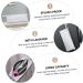 Mipcase Hair Dryer Storage Bag Organizer Bags for Travel Hair Curler Travel Hair Dryer Organizer Bag Digital 35x14cm Silver - Buy Online on GoSupps.com
