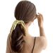 scicent Elastic Hair Bands Solid Satin Long Ribbon Knotted Hair Bows Scrunchies Hair Ties Ponytail Headbands Elastics Accessories for Women - Green2 6309 - Buy Online on GoSupps.com