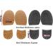 GULELAYAR Shoe Replacement Rubber Half Sole and Heels - Non-Skid Protector & Repair Grips - Black - Buy Online on GoSupps.com