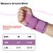 NuCamper Wrist Brace Carpal Tunnel for Men Women - Night Support Splint with Compression Sleeve - Adjustable Straps for Tendonitis, Arthritis Pain Relief - Left Hand-Purple (S/M) - Buy Online on GoSupps.com