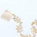Wendalern Gold Leaf Hair Comb Hair Barrettes Dainty Hair Clips Alloy Chain Hair Accessories for Women Girls - Buy Online on GoSupps.com