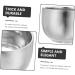 Fomiyes 4-Piece Stainless Steel Shaving Foam Bowl Set - Rustproof Double-Walled Cream Bowl for Men | 8.2x5.8cm | International Shipping Available - Buy Online on GoSupps.com