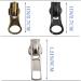 Meikeer 12-Piece Zipper Slider Repair Kit - Black, Bronze, Silver Replacement Sliders for Metal, Plastic, Nylon Jacket Zippers - Buy Online on GoSupps.com