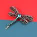 Vintage Rhinestone Dragonfly Hair Clips Set - Elegant Alloy Barrettes for Women - Buy Online on GoSupps.com