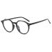 Lzpcarra children's glasses without strength girl stylish unisex glasses without container square with clear glasses toilets glasses wood black #2 unit size