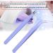 Stainless Steel Nail Art Tweezers Anti Static Straight Curved Head High Grade Durable Operation Rhinestone Metal Accessories Professional Salon Home Use (Purple) - Buy Online on GoSupps.com