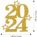 ibasenice 30pcs New Year Cupcake Toppers 2024 Cake Toppers Glitter Gold Cupcake Topper Cheers to 2024 Cake Picks Dessert Picks for New Years Eve Party Decoration Golden - Buy Online on GoSupps.com