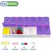 Ezy Dose Weekly AM/PM Pill Organizer - 7-Day Vitamin Case & Medicine Box (Pack of 3) - Medium Compartments for International Shipping - Buy Online on GoSupps.com