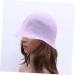 FRCOLOR Colour Tool Dye Tipping Cap Silicone Highlighting Cap Rubber Protective Hat Hair Strands Hair Wire Dyhair Salon Hair Cap Dyeing Colour Caps Elastic Highlighter Hat Pink - Buy Online on GoSupps.com