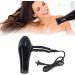 Ionic Hair Dryer Powerful Quick Drying Low Noise Black US Plug 110V for Home Use - Buy Online on GoSupps.com