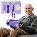 Modaliv 2-in-1 Alzheimer's and dementia activities for adults fidget blank sensory cushion cushion with 8 activities to keep your hands warm durable with a strong construction (purple) lilac