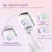 Heated Eyelash Curler Electric Eyelash Curlerwith Silicone Heating Pads 2 Temperature Modes 65 C and 85 Constant Temperature Control Eyelash Curler for Women Quick Natural Curling(White) - Buy Online on GoSupps.com