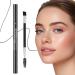 Curved eyebrow pen Natural Eyebrow Pen 2in1 eyebrow pencil eyebrow pencil eyebrow pen 2 fork tip natural waterproof eyebrow pen with micro fork tip and precise Brown - Buy Online on GoSupps.com