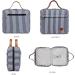 Hanging Hook Travel Toiletry Bag - Waterproof Cosmetic Bag for Women&Men with 4 Compartments - Navy Blue Makeup Bag for Storage & Daily Use - Buy Online on GoSupps.com