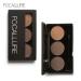 Durable Eyebrow Powder Palette - 3 Color Waterproof Eyebrow Makeup for Perfect Brows - Buy Online on GoSupps.com