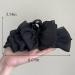 Wiwpar Large Chiffon Silk Hair Clips Bow Banana Hair Clips Ponytail Holder Claw Clip Claw Jaw Clamps Clips French Barrettes Halloween Hair Accessories for Women Girls (Black) - Buy Online on GoSupps.com