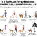 Eyien 3m Dog Leash for Medium to Large Dogs - 8-in-1 Reflective Double Leash with Adjustable Buckles & Handles - Ideal for Two Dogs Up to 100kg Light Gray - Buy Online on GoSupps.com