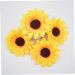 Zerodeko Mini Ornament 20pcs Chrysanthemum Flower Head Yellow Decor As Shown Size 2 - Buy Online on GoSupps.com