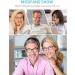 Set of 4 Round Reading Glasses for Men & Women - Stylish Comfortable High-Quality +0.75 - Trendy Black Eyewear - Buy Online on GoSupps.com