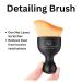 Buy Dual-Action Brush for Foundation & Powder - Global Fashion | 10x6x3cm 15g Black - International Shipping - Buy Online on GoSupps.com