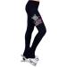 NY2 SPORTSWEAR Figure Skating Practice Pants with Rhinestones R286 Large