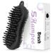 Scalp Massager Shampoo Brush, 3 in 1 Bath Brush Body Scrubber, Silicone Scalp Brush for Men, Women and Children, Bath Body Brush to Remove Dead Skin, Manual Bath Head Massaging Brush(Black)