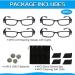 4 Pcs LED Reading Glasses for Men & Women - Lighted Magnifier Nighttime Readers Full Frame Eyewear Clear Vision - Unisex Fashion Glasses - Buy Online on GoSupps.com
