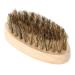 Beard Brush for Men Soft Bristle Mustache Comb Oval Bamboo Handle Beard Shaping Tool