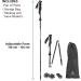 Yukon Charlie's Carbon Lite Flip Out Trekking Poles with Fast Lock Adjustment System - Includes Trekking and Snow Baskets - Buy Online on GoSupps.com