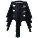 SplashNColor Canvas Stands for Paint Pouring | Canvas Feet Risers Elevators Tool Holder for Acrylic Paint Pouring | Suitable for Crafts Artworks Projects Handicrafts | 4-Pack (Black 2 Inches) 2 Inches (Pack of 4) BLAC...