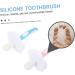 Minkissy Silicone Toothbrush & Massage Ring Set for Babies | Safe Bite Toy & Oral Care Accessory - Pink Pebbles - Buy Online on GoSupps.com