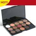 Pure Vie Professional Highlight Eyeshadow Palette - 15 Colors Matte Shimmer Eye Shadows Pallet for Contouring, Highly Pigmented Nudes, Natural Warm Tones - Holiday Gift Set - Buy Online on GoSupps.com