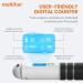 Multifun Speed Skipping Rope with Calorie Counter - Adjustable Digital Counting Jump Rope for Fitness & Boxing - Black/White - Buy Online on GoSupps.com