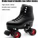 Gefemini 85A Roller Skate Toe Stops - 2 Pcs Adjustable Rubber Brake Blocks for Quad Skates - High-Elastic with Wrench - Black Round Design - Buy Online on GoSupps.com