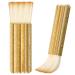 KAIY 2 PCS Sheep Hair Hake Brush  1 7/8 Bamboo Handle Hake Blender Brush for Watercolor/Pottery/Kiln Wash/Dust Cleaning/Ceramic/Decor Painting (6 Reeds)