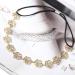 Jovono Gold Flower Headband Rose Hairband Boho Bridal Wedding Hair Chain Jewelry for Women and Girls - Buy Online on GoSupps.com