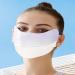 UV Protection Face Masque | Breathable Ice Silk Face Shield Reusable Sunscreen Masque for Women for Fishing Hiking Cycling Eye Protection Gradient milk purple - Buy Online on GoSupps.com