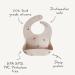 Mushie Silicone Bibs for Toddlers & Babies | BPA-Free Waterproof Washable | Adjustable Fit with Collecting Bowl | Lilac Flowers - Buy Online on GoSupps.com