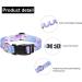 Suredoo Adjustable Dog Collar - Soft Nylon for Small & Medium Dogs - Purple Flowers (L 38-63 cm) - Buy Online on GoSupps.com