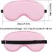 WLLHYF 3 Pcs Silk Sleep Mask Set - Soft Silk Eye Cover Blindfold with Elastic Strap - Night Blocking Out Light Eyeshade - Adjustable Travel Nap Sleep Eye Mask for Men and Women (Black Pink Blue) - Buy Online on GoSupps.com
