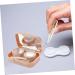 Solustrie Colored Contact Lens Case - 3 Pack Cosmetic Container for Travel - Compact & Stylish 6.20x4.20x2.20cm - Buy Online on GoSupps.com