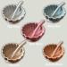 Alimos Scalloped Edge Silicone Baby Weaning Bowl and Spoon Set - BPA-Free, Suction Base, Pale Grey - Buy Online on GoSupps.com