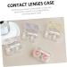 SEWOART 4 Series Contact Lens Container - Portable Plastic Holder & Makeup Case for Contact Lenses - Buy Online on GoSupps.com
