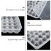 Healvian 34 Storage Cover Capacity Large Grids Dispenser Plastic Tray Transparent Eggs Refrigerator re-usable - Buy Online on GoSupps.com