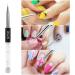 11mm Nail Art Painting Brush Crystal Acrylic UV Gel Line Pen Manicure Nail Liner Brush Nal Art Painting Brushes for UV Gel Builder Nail Drawing Line - Buy Online on GoSupps.com