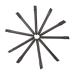 Balacoo Double Ended Makeup Brush 10 Pcs Eye Shadow Brush Makeup Black Dual Sides Eye Shadow Sponge Makeup Tool Stick